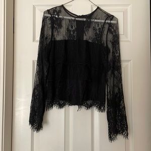 American Eagle lace long sleeve top